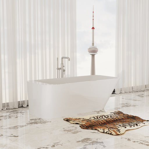 Virta Andante Freestanding Stone 67" Bathtub
