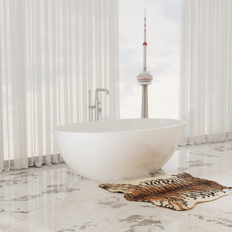 Virta Rondo Freestanding Stone 70" Bathtub
