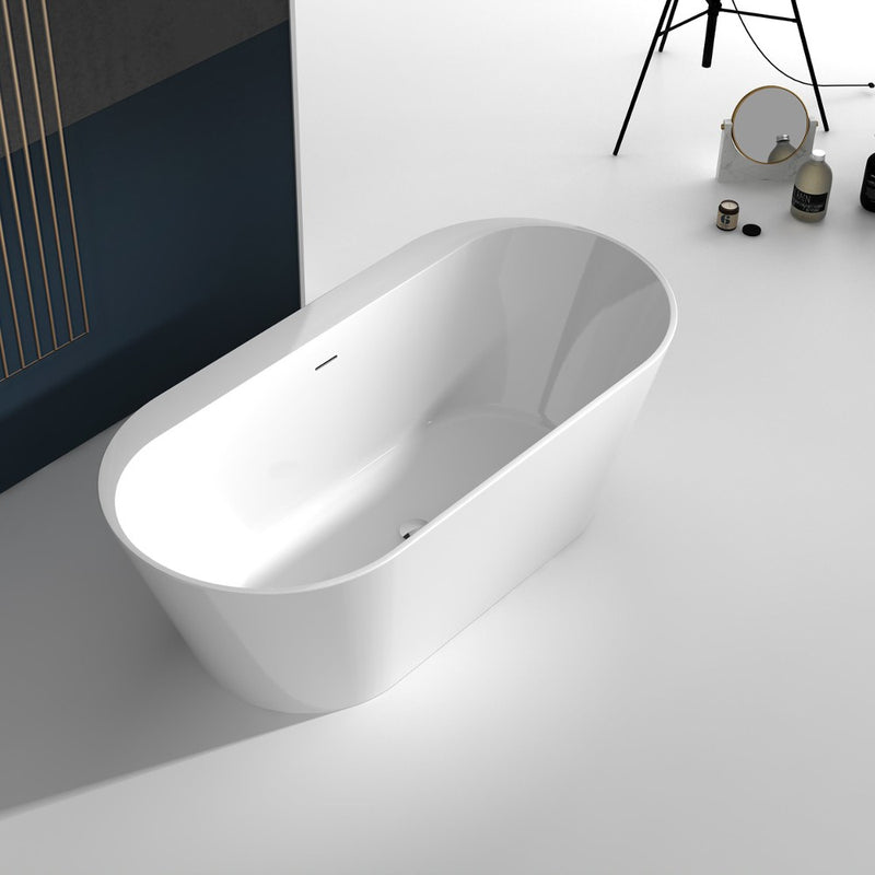 Virta Kenora Freestanding Acrylic 67" Bathtub - White