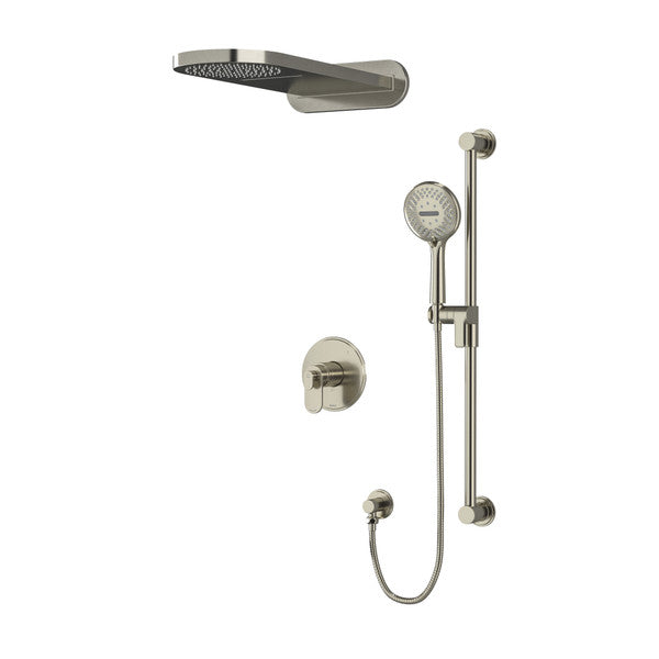 Riobel Arca 3-Way Shower System with Hand Shower Rail and Rain and Cascade Shower Head KIT2745AA