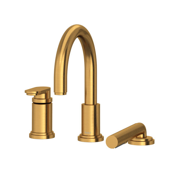 Riobel Arca TAA16 3-Piece Type P - Pressure Balance Deck-Mount Tub Filler With Handshower Trim