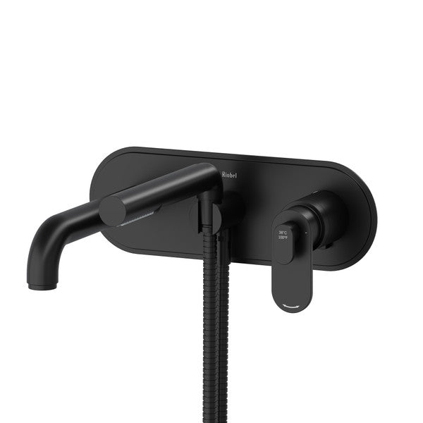 Riobel Arca TAA21 Wall Mount Type T/P - Thermo/Pressure Balance Coaxial Tub Filler Trim With Handshower (Without Rough-in)