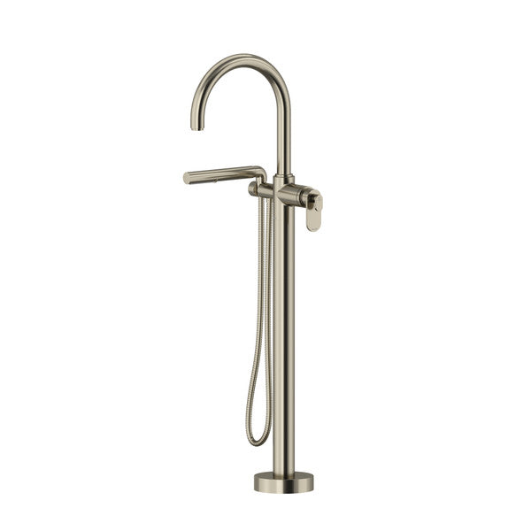 Riobel Arca TAA39 2-Way Type T - Thermostatic Coaxial Floor-Mount Tub Filler With Handshower Trim (Without Rough-in)