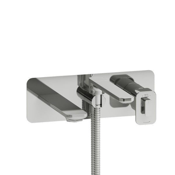 Riobel Equinox TEQ21 Wall Mount Type T/P - Thermo/Pressure Balance Coaxial Tub Filler Trim With Handshower (Without Rough-in)