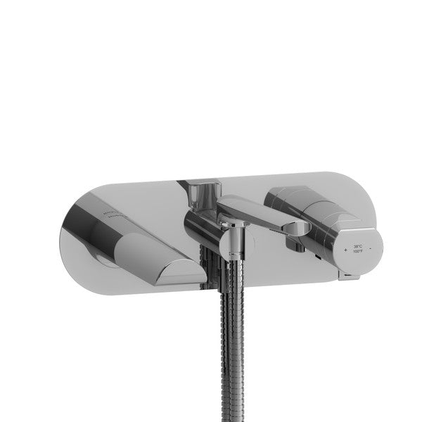 Riobel Parabola TPB21 Wall Mount Type T/P - Thermo/Pressure Balance Coaxial Tub Filler Trim With Handshower (Without Rough-in)