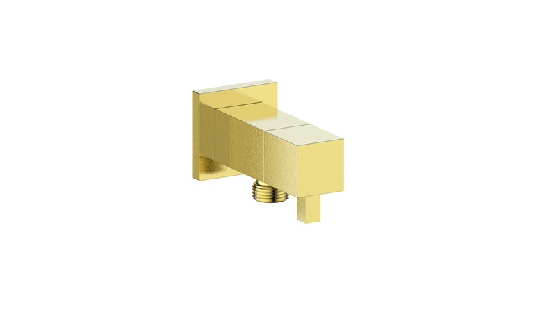Vogt EC.01.02 Square Brass Elbow Connector with Shut-Off