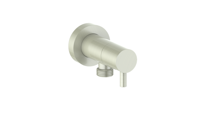 Vogt EC.02.02 Round Brass Elbow Connector with Shut-Off