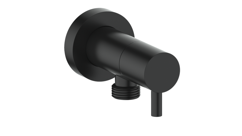Vogt EC.02.02 Round Brass Elbow Connector with Shut-Off