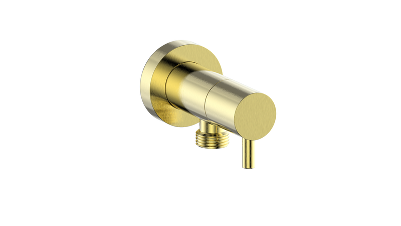 Vogt EC.02.02 Round Brass Elbow Connector with Shut-Off