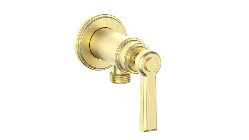 Vogt EC.Z1.02 Zehn Brass Elbow Connector with Shut-Off