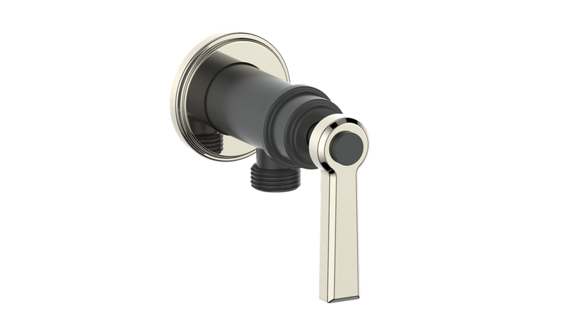 Vogt EC.Z1.02 Zehn Brass Elbow Connector with Shut-Off
