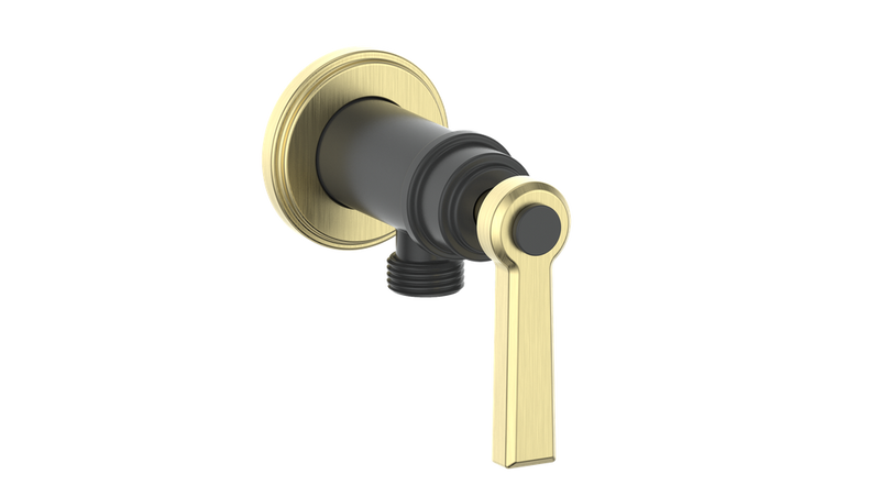 Vogt EC.Z1.02 Zehn Brass Elbow Connector with Shut-Off
