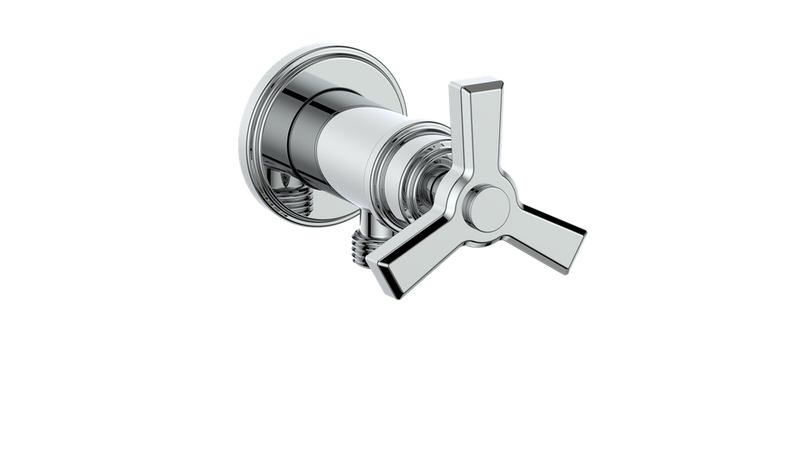 Vogt EC.Z3.02 Zehn Brass Elbow Connector with Shut-Off