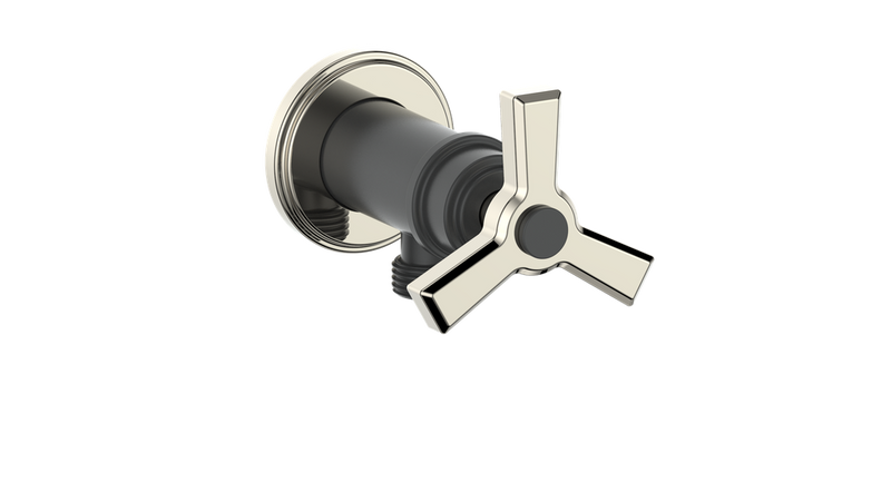 Vogt EC.Z3.02 Zehn Brass Elbow Connector with Shut-Off