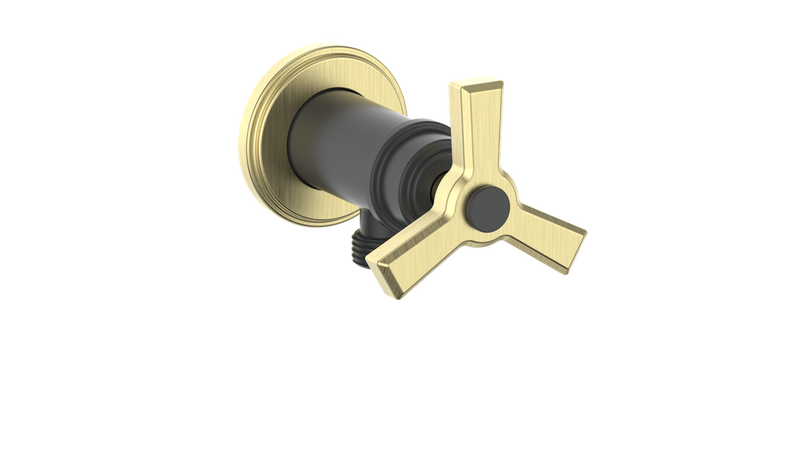 Vogt EC.Z3.02 Zehn Brass Elbow Connector with Shut-Off
