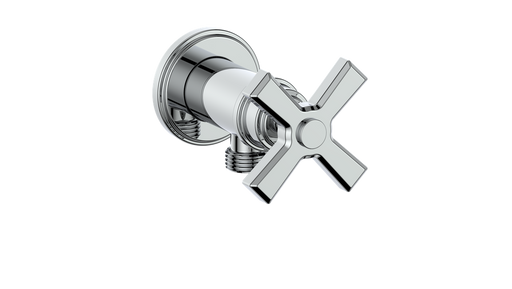 Vogt EC.Z4.02 Zehn Brass Elbow Connector with Shut-Off