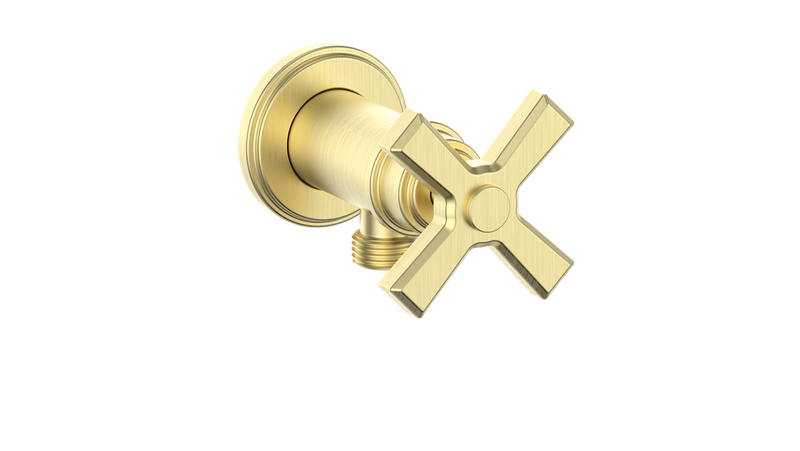 Vogt EC.Z4.02 Zehn Brass Elbow Connector with Shut-Off