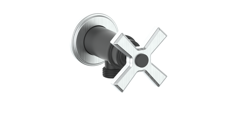 Vogt EC.Z4.02 Zehn Brass Elbow Connector with Shut-Off