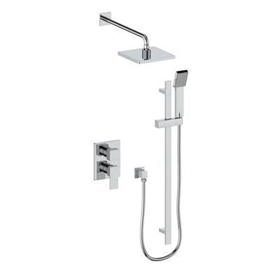 Vogt SET.AP.210.214 Kapfenberg 2-Way PB Set - Rainhead and Handheld - 4" Ceiling Arm