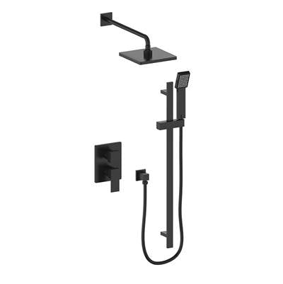 Vogt SET.AP.210.218 Kapfenberg 2-Way PB Set - Rainhead and Handheld - 8" Ceiling Arm