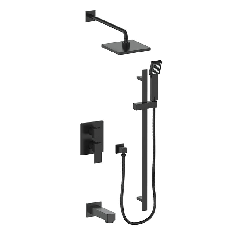 Vogt SET.AP.310.314 Kapfenberg 3-Way PB Shower Set - 4" Ceiling Arm