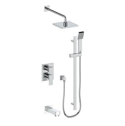 Vogt SET.AP.310.318 Kapfenberg 3-Way PB Shower Set - 8" Ceiling Arm