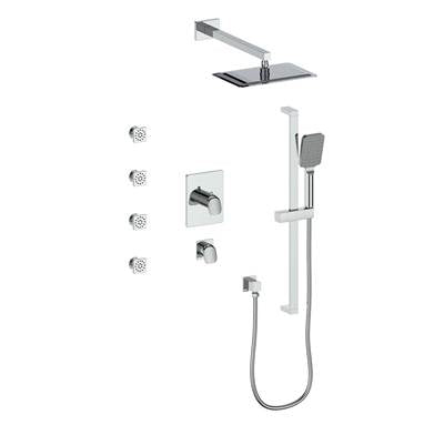Vogt SET.AU.141.810 Antau 3 / 4" TH Shower Set with Exposed Body Jets