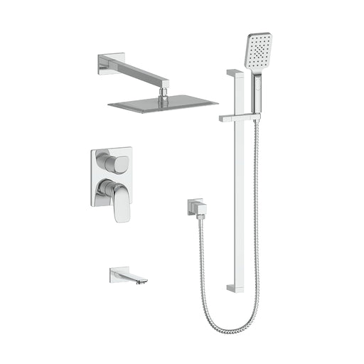 Vogt SET.AU.310.318 Antau 3-Way PB Shower Set - 8" Ceiling Arm