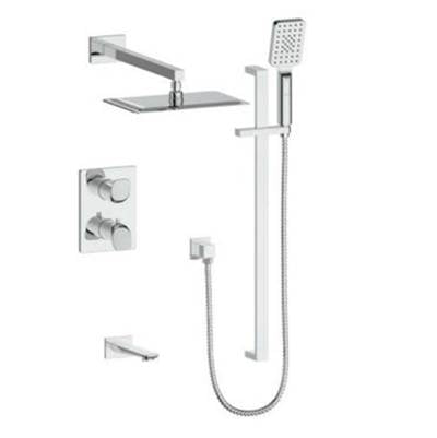 Vogt SET.AU.320.318 Antau 3-Way TH Shower Set - 8" Ceiling Arm