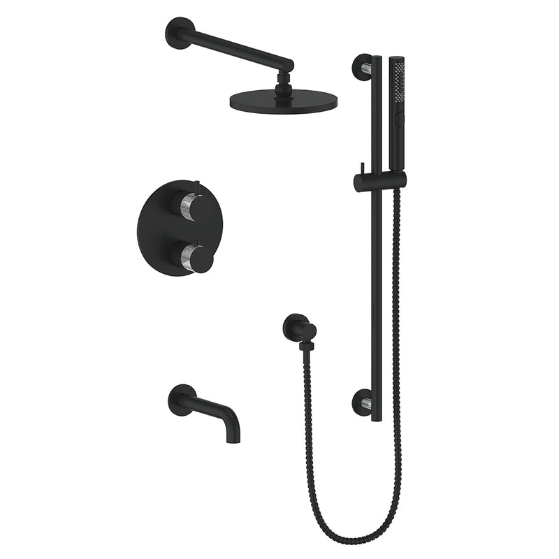 Vogt SET.DA.320.318 Drava 3-Way TH Shower Set - 8" Ceiling Arm