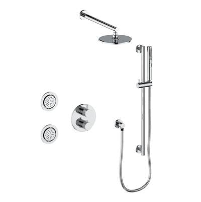 Vogt SET.DA.320.710 Drava 3-Way TH Shower Set with Body Jets