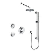 Vogt SET.DA.320.718 Drava 3-Way TH Shower Set with Body Jets - 8" Ceiling Arm