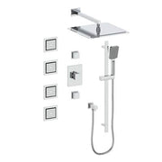 Vogt SET.KG.142.938 Kapfenberg 3 / 4" TH Shower System with In-Wall Body Jets - 8" Ceiling Arm