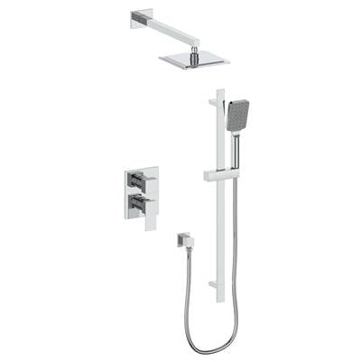 Vogt SET.KG.210.218 Kapfenberg 2-Way PB Set - Rainhead and Handheld - 8" Ceiling Arm