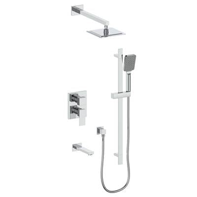 Vogt SET.KG.310.318 Kapfenberg 3-Way PB Shower Set - 8" Ceiling Arm