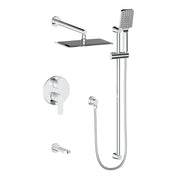 Vogt SET.LN.310.314 Lusten 3-Way PB Shower Set - 4" Ceiling Arm