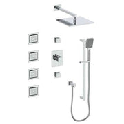Vogt SET.NU.142.934 Niveau 3 / 4" TH Shower Set with In-Wall Body Jets - 4" Ceiling Arm
