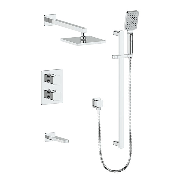 Vogt SET.NU.320.318 Niveau 3-Way TH Shower Set - 8" Ceiling Arm