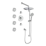 Vogt SET.WL.142.934 Worgl 3 / 4" TH Shower System with In-Wall Body Jets - 4" Ceiling Arm