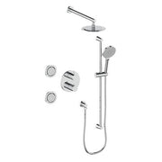 Vogt SET.WL.320.718 Worgl 3-Way TH Shower Set with Body Jets - 8" Ceiling Arm