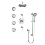 Vogt SET.Z1.142.934 Zehn 3 / 4" TH Set with In-Wall Jets - 4" Ceiling Arm