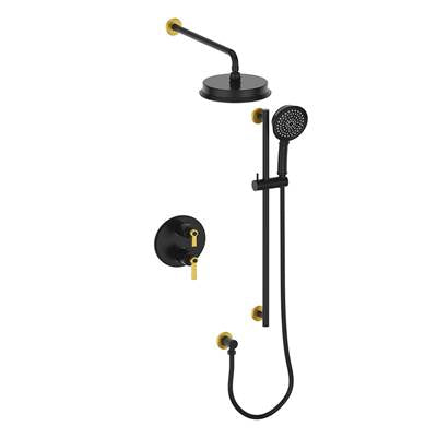 Vogt SET.Z1.220.214 Zehn 2-Way TH Set - Rainhead and Handheld - 4" Ceiling Arm