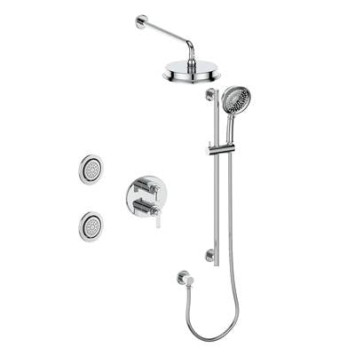 Vogt SET.Z1.320.714 Zehn 3-Way TH Set with Jets - 4" Ceiling Arm