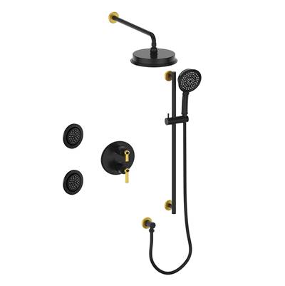 Vogt SET.Z1.320.714 Zehn 3-Way TH Set with Jets - 4" Ceiling Arm