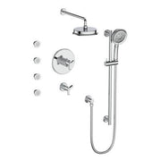 Vogt SET.Z3.141.814 Zehn 3 / 4" TH Set with Exposed Jets - 4" Ceiling Arm