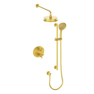 Vogt SET.Z3.220.214 Zehn 2-Way TH Set - Rainhead and Handheld - 4" Ceiling Arm