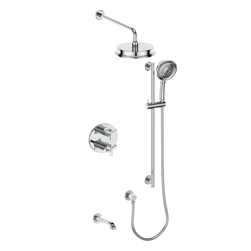 Vogt SET.Z3.320.318 Zehn 3-Way TH Set - 8" Ceiling Arm