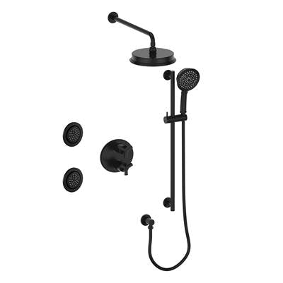 Vogt SET.Z3.320.714 Zehn 3-Way TH Set with Jets - 4" Ceiling Arm