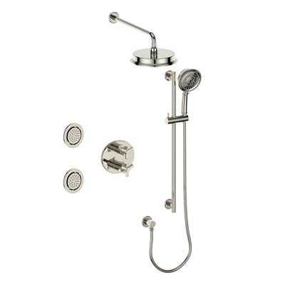 Vogt SET.Z3.320.714 Zehn 3-Way TH Set with Jets - 4" Ceiling Arm