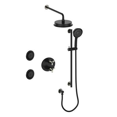 Vogt SET.Z3.320.714 Zehn 3-Way TH Set with Jets - 4" Ceiling Arm